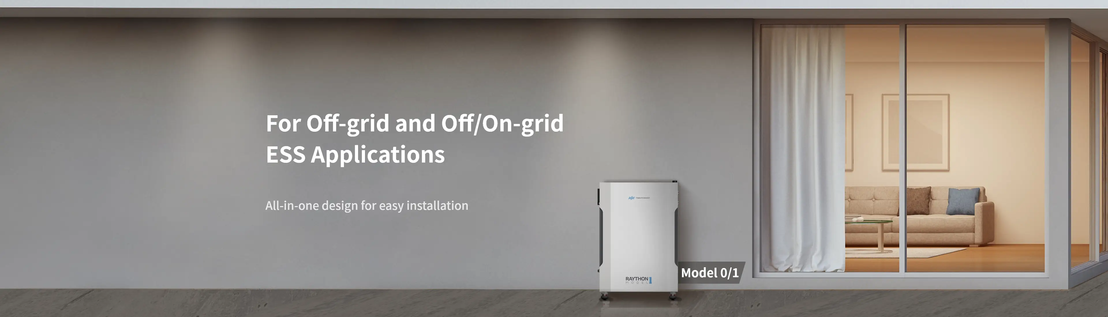 Raython model 0/1 integrated battery energy storage system for off-grid and ess applications